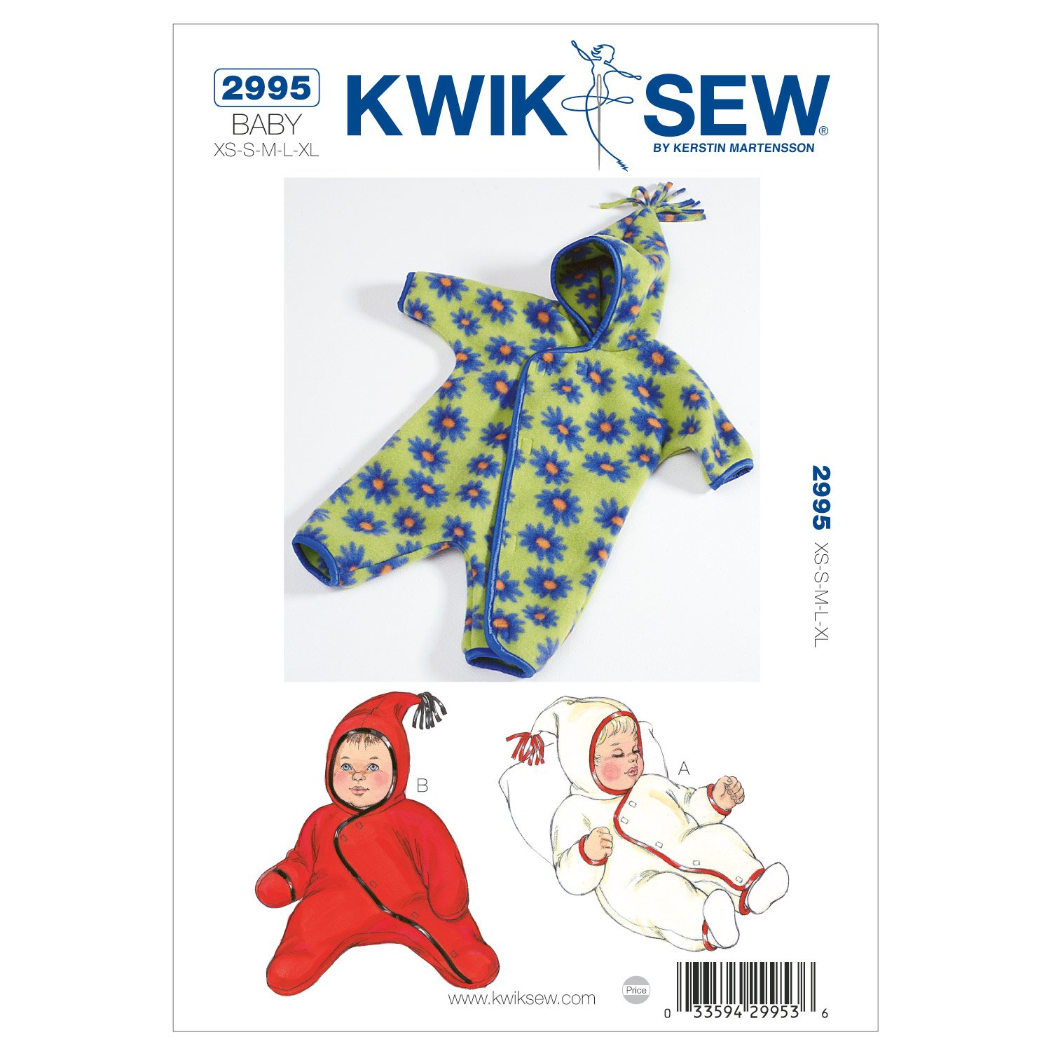 型紙　kadiamos Amazon | 【KWIK SEW】おくるみの型紙セット 赤ちゃん 子供服